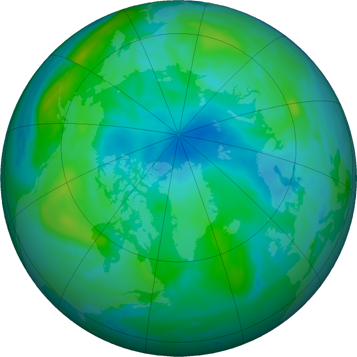 Arctic ozone map for 16 September 2021